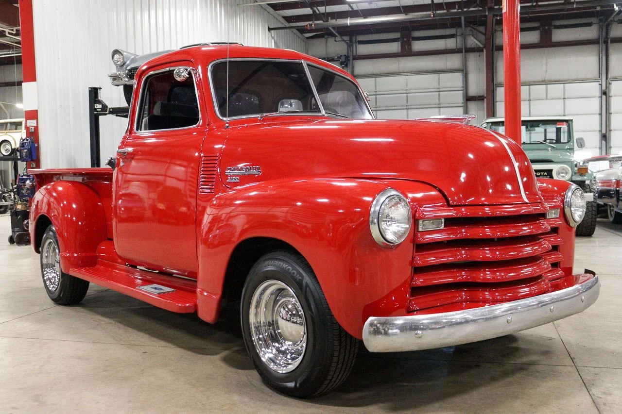 1950 Chevrolet 3100, stock 2032, front three-quarter view