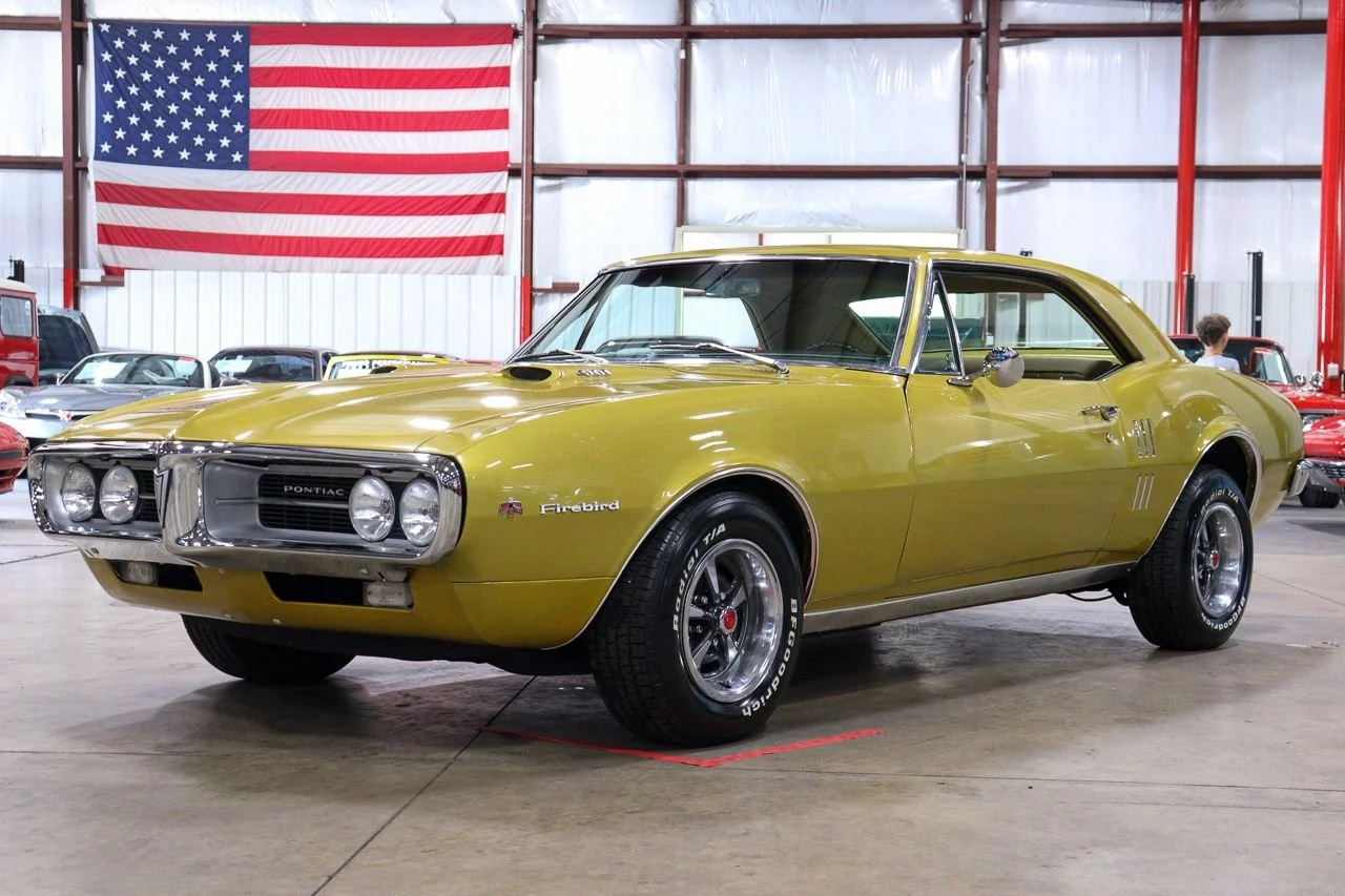 1967 Pontiac Firebird, stock 2038, front three-quarter view